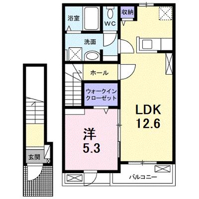 メゾン　リアン 204【管理NO：1-028314701-02040】 ★家具家電は申し込み後に搬入します 2026年09月上旬入居可能の外観画像