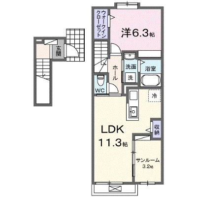 ファインビレＡ 204【管理NO：1-028231001-02040】 ★家具家電は申し込み後に搬入します 2026年09月下旬入居可能の外観画像