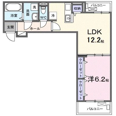 ラヴィエールⅡ 203【管理NO：1-028198602-02030】 ★家具家電は申し込み後に搬入します★ ★2026年09月下旬入居可能★の外観画像