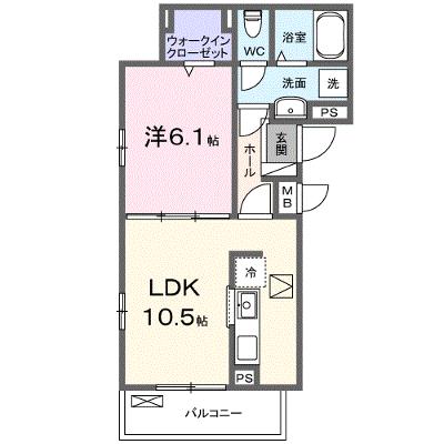 ラヴィエールⅡ 101【管理NO：1-028198602-01010】 ★家具家電は申し込み後に搬入します★ ★2026年09月下旬入居可能★の外観画像