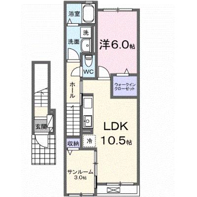 サンシャイン中曽司 203【管理NO：1-027926001-02030】 ★家具家電は申し込み後に搬入します★の外観画像