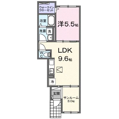 サンシャイン中曽司 103【管理NO：1-027926001-01030】 ★家具家電は申し込み後に搬入します★の外観画像