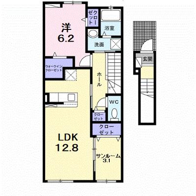 アメニティ３号館 203【管理NO：1-026945101-02030】 ★家具家電は申し込み後に搬入しますの外観画像