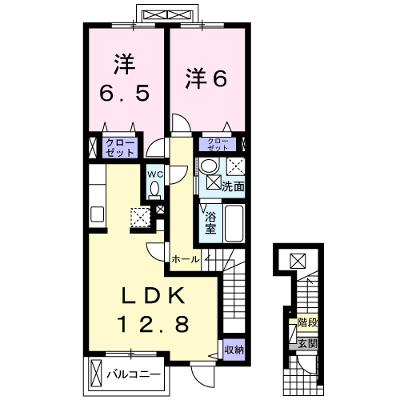 グランド　ソレイユ　Ａ 201【管理NO：1-015400001-02010】 ★家具家電は申し込み後に搬入しますの外観画像