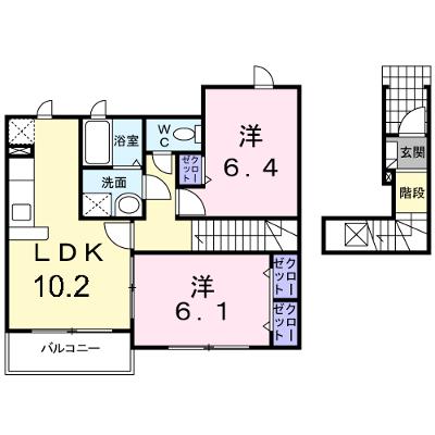 イーハトーヴ　勝根Ａ棟 202【管理NO：1-014570401-02020】 2026年06月下旬入居可能の外観画像