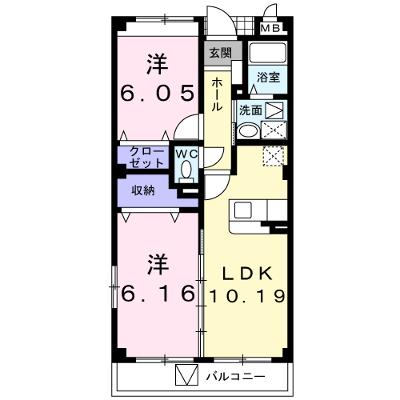 ヌーベル　コリーヌ 305【管理NO：1-014796901-03040】 ★家具家電は申し込み後に搬入しますの外観画像