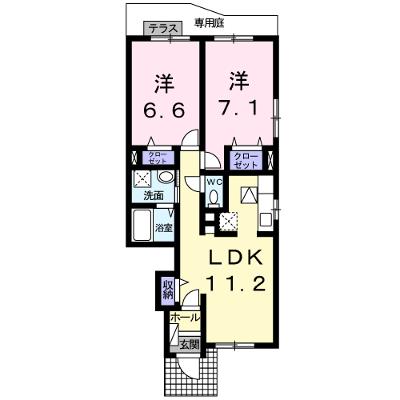 デスパシオ　ブリッサ 105【管理NO：1-017161901-01040】 ★家具家電は申し込み後に搬入しますの外観画像