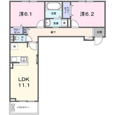プラシードセレノカーサⅣ 207【管理NO：1-026907402-02060】 ★家具家電は申し込み後に搬入します 2026年08月中旬入居可能の外観画像