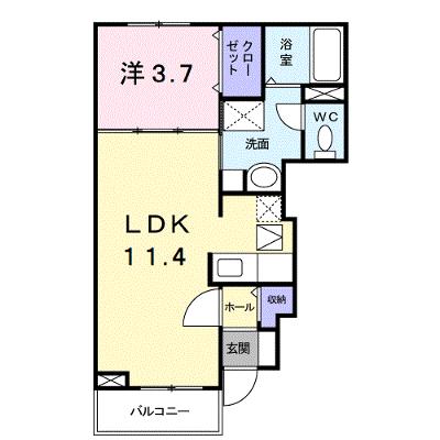 ライン・テラ 102【管理NO：1-014833801-01020】 ★家具家電は申し込み後に搬入します★ ★2026年08月中旬入居可能★の外観画像