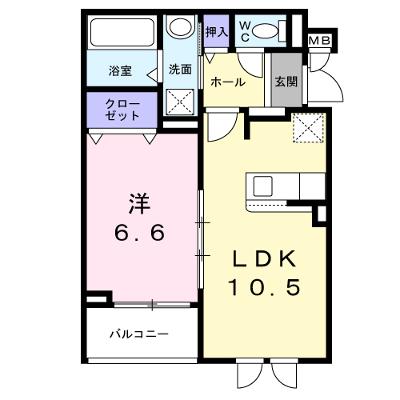 ルピナスＨｏｓｈｉｄａ 201【管理NO：1-027738301-02010】 ★家具家電は申し込み後に搬入します 2026年08月中旬入居可能の外観画像