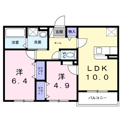 エスポワール 202【管理NO：1-027599501-02020】 ★家具家電は申し込み後に搬入します★の外観画像