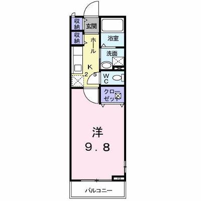 サテンドール　セレーネ 201【管理NO：1-014836001-02010】 ★家具家電は申し込み後に搬入します★の外観画像