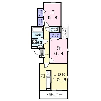 ユニゾン安満　Ｂ棟 102【管理NO：1-028123902-01020】 ★家具家電は申し込み後に搬入します★の外観画像