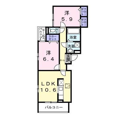 ユニゾン安満　Ｂ棟 101【管理NO：1-028123902-01010】 ★家具家電は申し込み後に搬入します 2026年07月下旬入居可能の外観画像