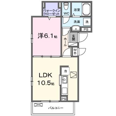 パインオーク　Ａ 101【管理NO：1-027732001-01010】 ★家具家電は申し込み後に搬入します★の外観画像