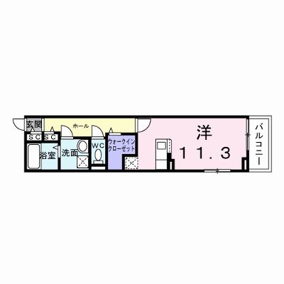 Ｌｅ・Ｃａｄｒｅ 305【管理NO：1-026237201-03040】 ★家具家電は申し込み後に搬入します★ ★2026年09月下旬入居可能★の外観画像