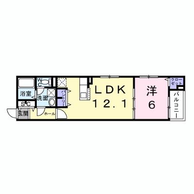 Ｌｅ・Ｃａｄｒｅ 202【管理NO：1-026237201-02020】 ★家具家電は申し込み後に搬入します 2026年09月下旬入居可能の外観画像