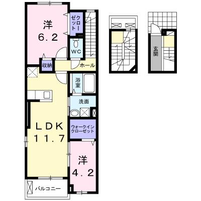 ザ　ネクストステージ　パートⅢ 302【管理NO：1-019068501-03020】 ★家具家電は申し込み後に搬入します 2026年07月上旬入居可能の外観画像