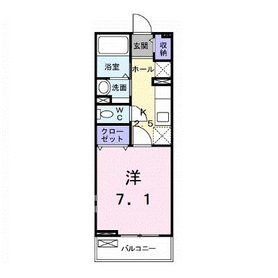 ヌーベル・ソウザⅠ 206【管理NO：1-018722001-02050】 ★家具家電は申し込み後に搬入します★の外観画像