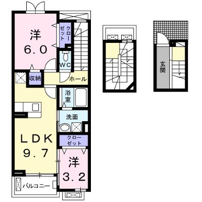 モデッサ　フェリーチェ 302【管理NO：1-018680201-03020】 ★家具家電は申し込み後に搬入します★の外観画像