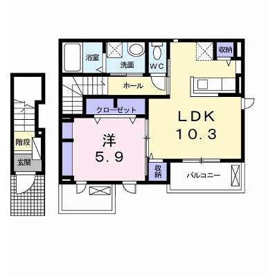 セレスコート花園 203【管理NO：1-020764201-02030】 ★家具家電は申し込み後に搬入しますの外観画像