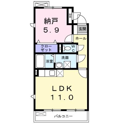 アミティエⅡ 105【管理NO：1-017415801-01040】 ★家具家電は申し込み後に搬入します 2026年09月中旬入居可能の外観画像