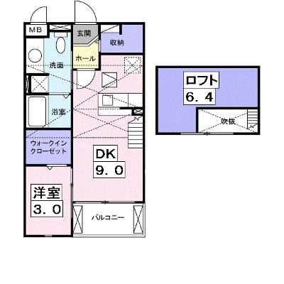 ブライト　ホルン 202【管理NO：1-014956601-02020】 ★家具家電は申し込み後に搬入しますの外観画像