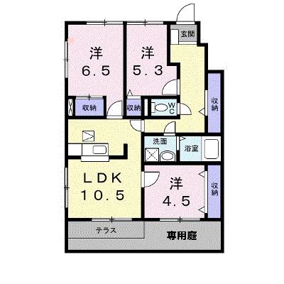 シャン・ド・フルール 107【管理NO：1-007895801-01060】 ★家具家電は申し込み後に搬入しますの外観画像