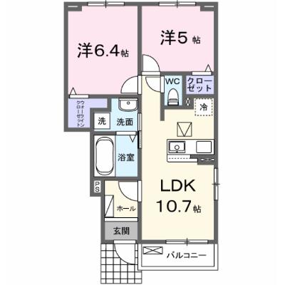 メゾンド　クロワールＢ 104【管理NO：1-028230102-01040】 ★家具家電は申し込み後に搬入します★ ★2026年10月下旬入居可能★の外観画像