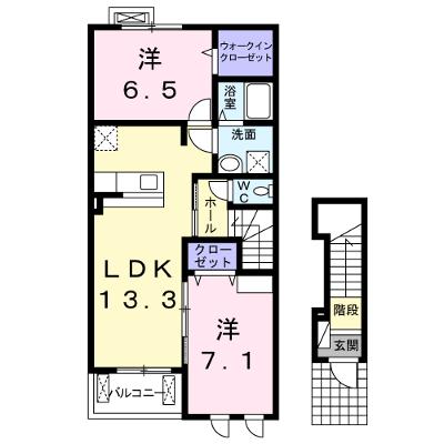 カルム　エレガンス 203【管理NO：1-018713401-02030】 ★家具家電は申し込み後に搬入しますの外観画像