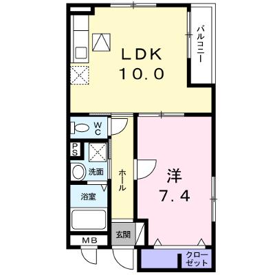 フルー　リール 102【管理NO：1-018171401-01020】 ★家具家電は申し込み後に搬入しますの外観画像