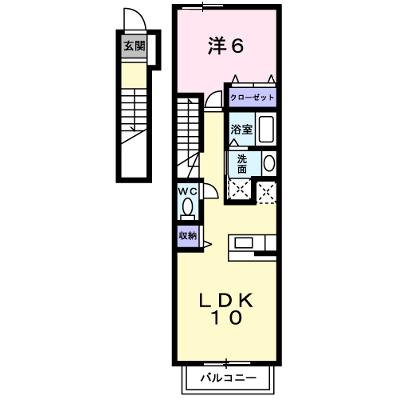 プラッツ　くみのき 201【管理NO：1-015337101-02010】の外観画像