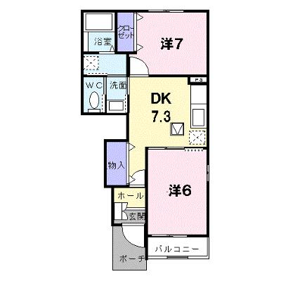 ファシネイション春日Ⅱ 103【管理NO：1-013381201-01030】 ★家具家電は申し込み後に搬入しますの外観画像