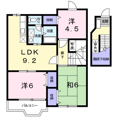 シャン・グリシーヌ 203【管理NO：1-011297901-02030】 ★家具家電は申し込み後に搬入しますの外観画像