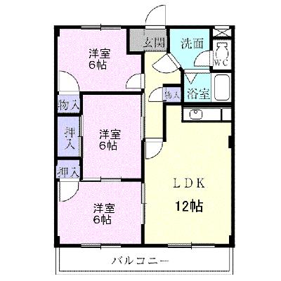 プレステージ三日市 102【管理NO：1-004845501-01020】 ★家具家電は申し込み後に搬入しますの外観画像