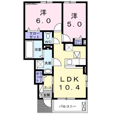 ルワンジュ草尾　Ⅱ 105【管理NO：1-025899602-01040】 ★家具家電は申し込み後に搬入します 2026年08月下旬入居可能の外観画像