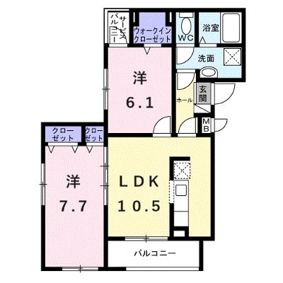 メゾンボヌール 201【管理NO：1-028532201-02010】 ★家具家電は申し込み後に搬入します 2026年09月下旬入居可能の外観画像
