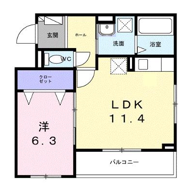 ラ・クロシェット 201【管理NO：1-028511901-02010】 ★家具家電は申し込み後に搬入します 2026年09月中旬入居可能の外観画像