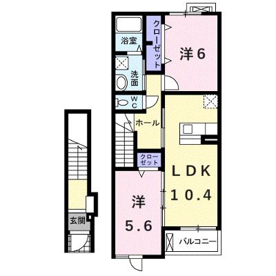 サンリット　カーサ 202【管理NO：1-018419501-02020】 ★家具家電は申し込み後に搬入しますの外観画像