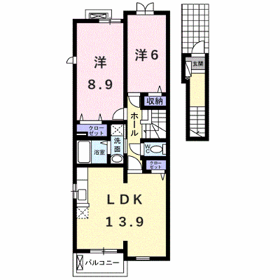 アミティエ 205【管理NO：1-017969901-02040】 ★家具家電は申し込み後に搬入します★ ★2026年08月下旬入居可能★の外観画像