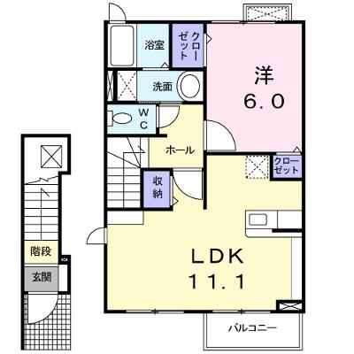 デイジー 201【管理NO：1-017276201-02010】 ★家具家電は申し込み後に搬入しますの外観画像