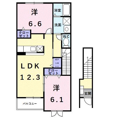 グレイスガーデンⅠ 203【管理NO：1-014504901-02030】 ★家具家電は申し込み後に搬入します★の外観画像