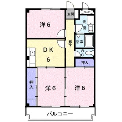 ハピネス坂口 302【管理NO：1-003657201-03020】 ★家具家電は申し込み後に搬入しますの外観画像