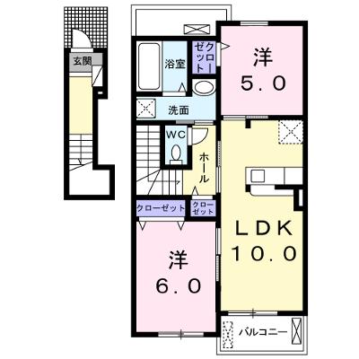 プランドール東佐野Ⅱ 203【管理NO：1-024701002-02030】 ★家具家電は申し込み後に搬入します 2026年07月中旬入居可能の外観画像