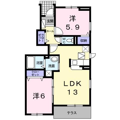 メゾン　ド　プラリネ 101【管理NO：1-017537601-01010】 ★家具家電は申し込み後に搬入しますの外観画像