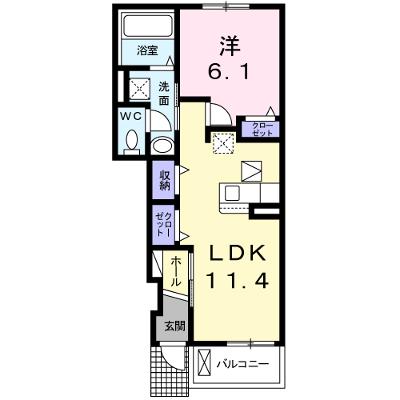 プランドール東佐野 103【管理NO：1-024701001-01030】 ★家具家電は申し込み後に搬入しますの外観画像