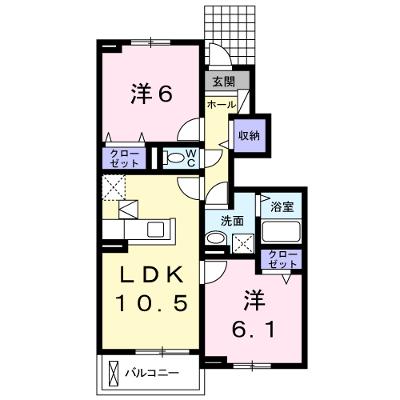 レスペランス　Ⅱ 103【管理NO：1-018764401-01030】 ★家具家電は申し込み後に搬入します 2026年08月上旬入居可能の外観画像