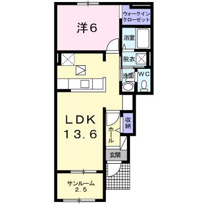 レスペランス　Ⅰ 105【管理NO：1-018663001-01040】 ★家具家電は申し込み後に搬入します 2026年08月中旬入居可能の外観画像