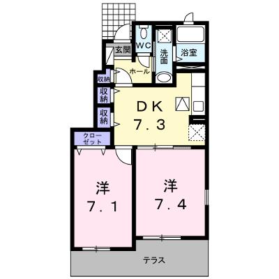 メゾン　ド　ラトン　ラヴール 101【管理NO：1-017313901-01010】 ★家具家電は申し込み後に搬入します 2026年07月下旬入居可能の外観画像
