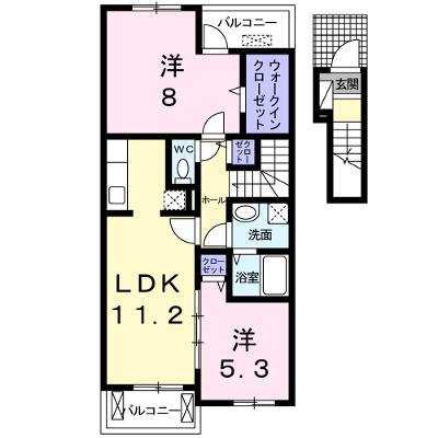 フラン 202【管理NO：1-016960001-02020】 ★家具家電は申し込み後に搬入しますの外観画像